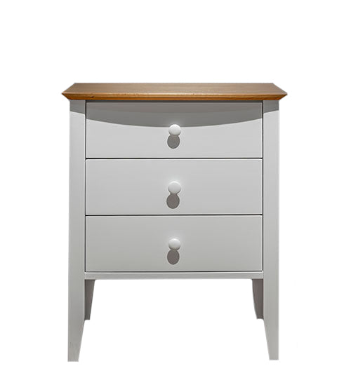 Coastal Three Drawer Nightstand