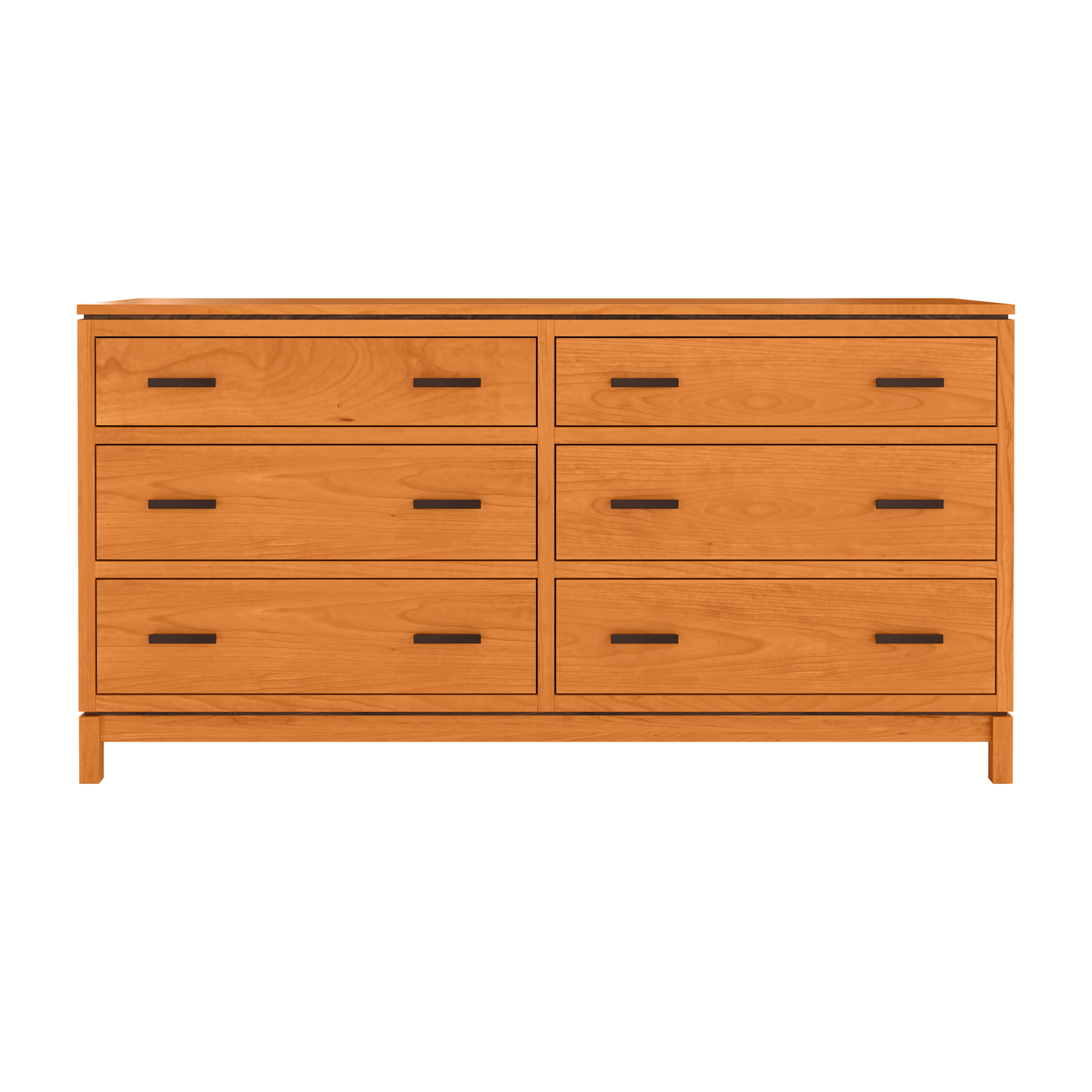 Truman Six Drawer Dresser - Cherry Base