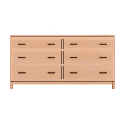 Truman Six Drawer Dresser - Maple Natural